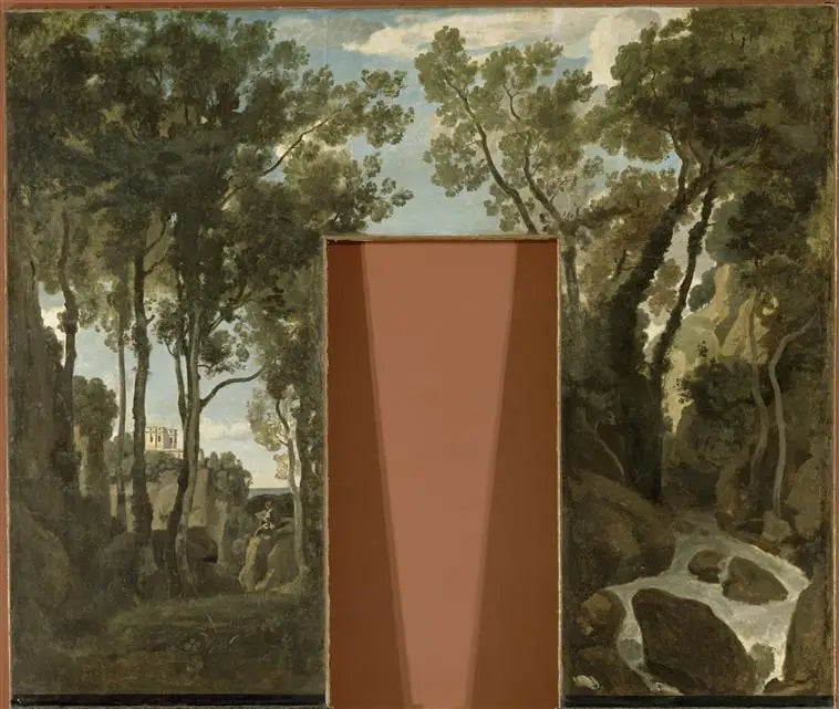 Souvenir du golfe de Gênes - Jean-Baptiste Camille Corot image 1 reproduction de peinture à l’huile