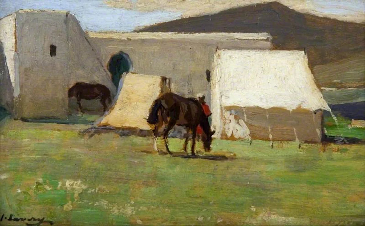 Souvenir du Maroc - John Lavery image 1 copie peinte à la main à l’huile