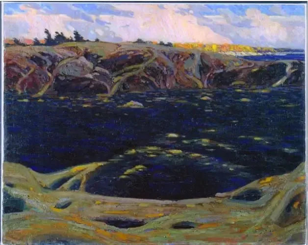 Split Rock, baie Georgienne - Tom Thomson image 1 reproduction réalisée par Alpha Reproduction