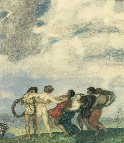 Spring Roundel - Franz Von Stuck image 1 reproduction artisanale de tableau