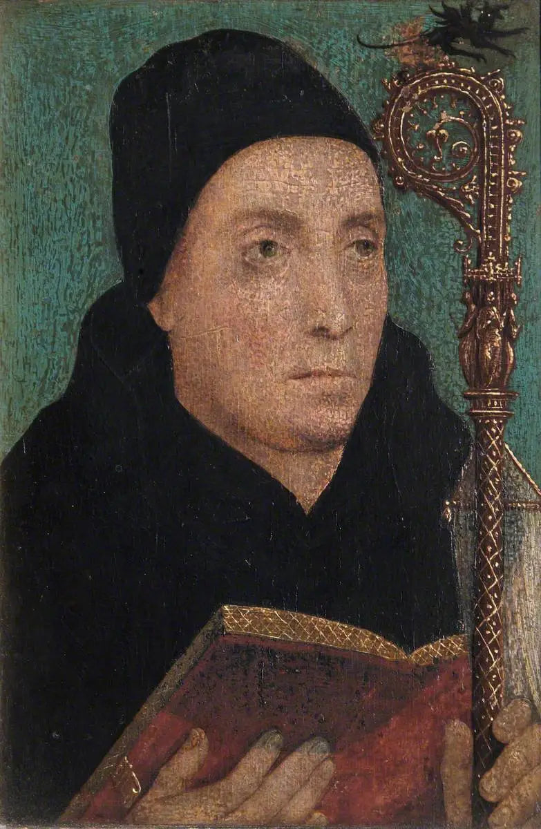 St Dunstan (909–988), Archbishop of Canterbury - Hans Holbein le Jeune image 1 copie de tableau peinte à la main