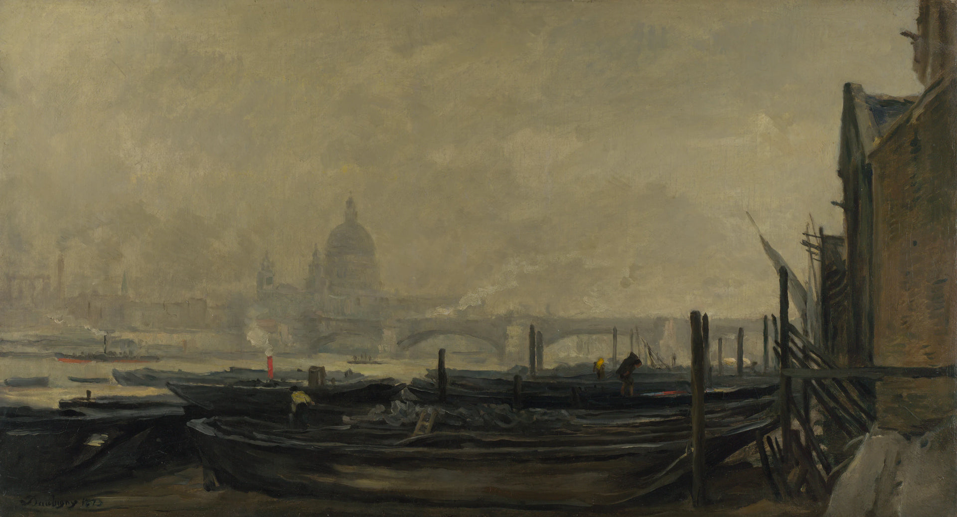 St Paul's du côté du Surrey - Charles-François Daubigny
