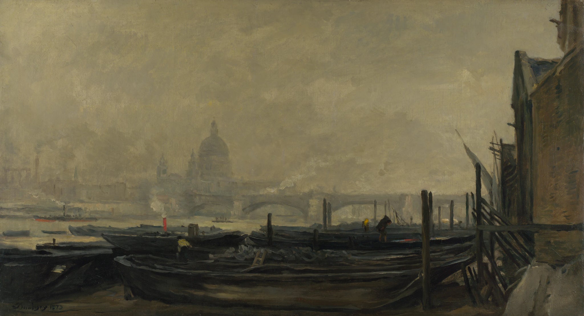 St Paul's du côté du Surrey - Charles-François Daubigny