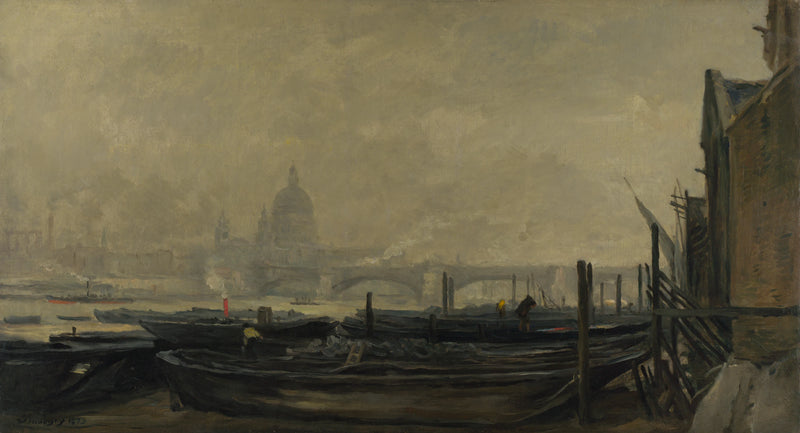 St Paul's du côté du Surrey - Charles-François Daubigny