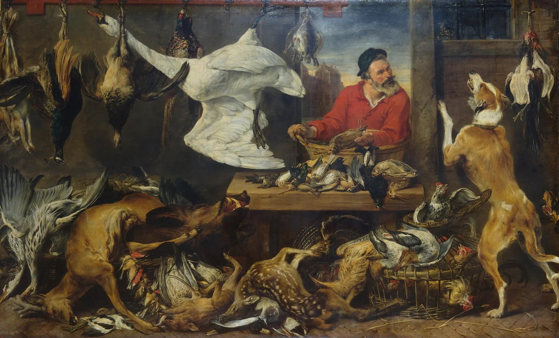 Stand de jeu - Frans Snyders image 1 reproduction artisanale de tableau