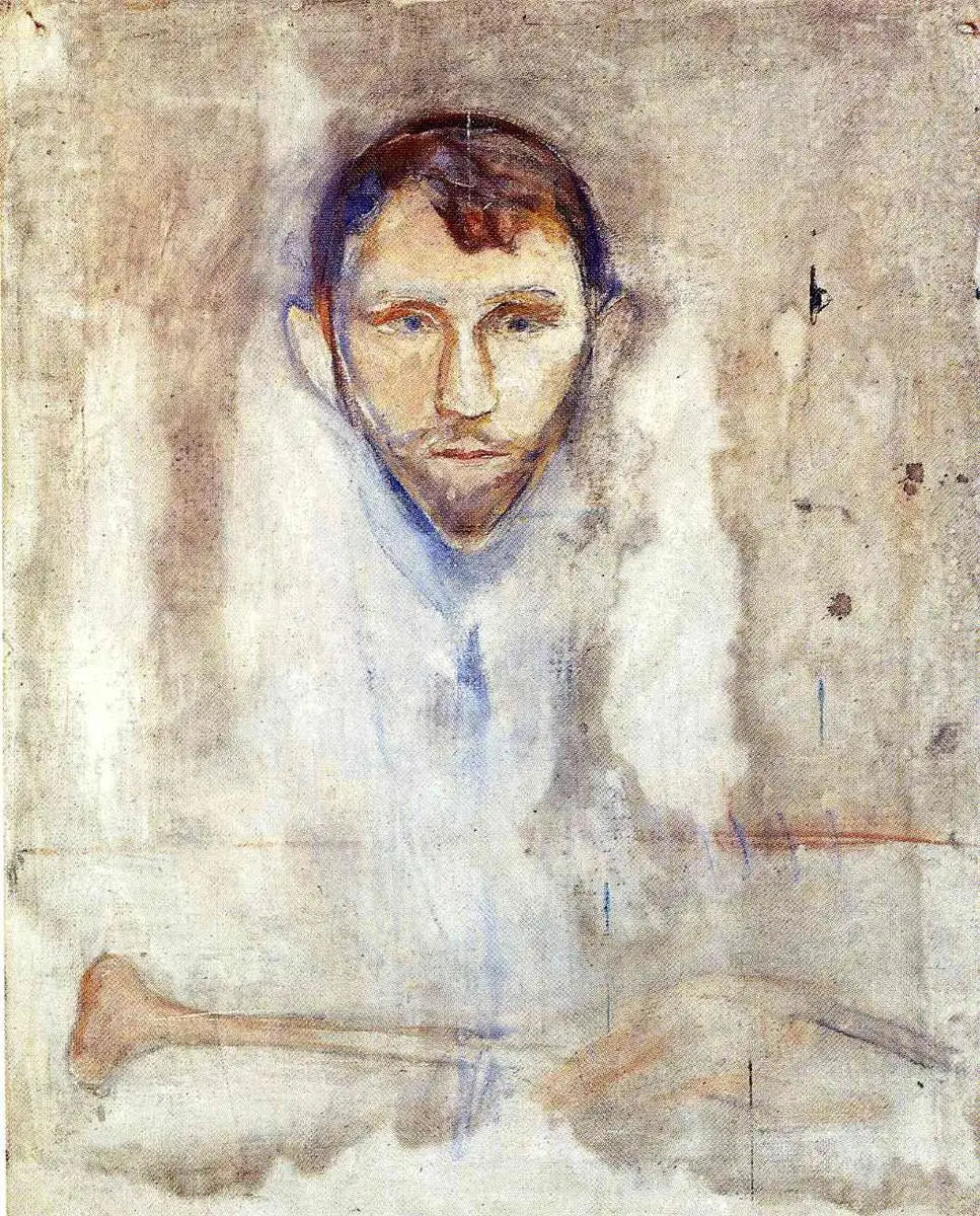 Stanisław Przybyszewski - Edvard Munch image 1 copie peinte à la main à l’huile