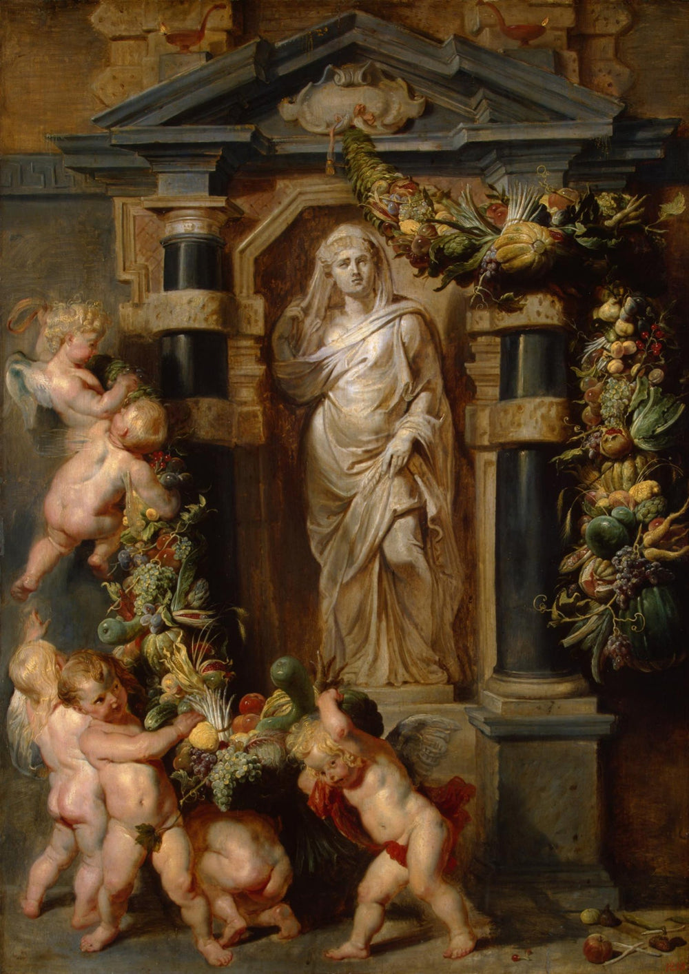 Statue de Cérès - Frans Snyders image 1 copie de tableau peinte à la main