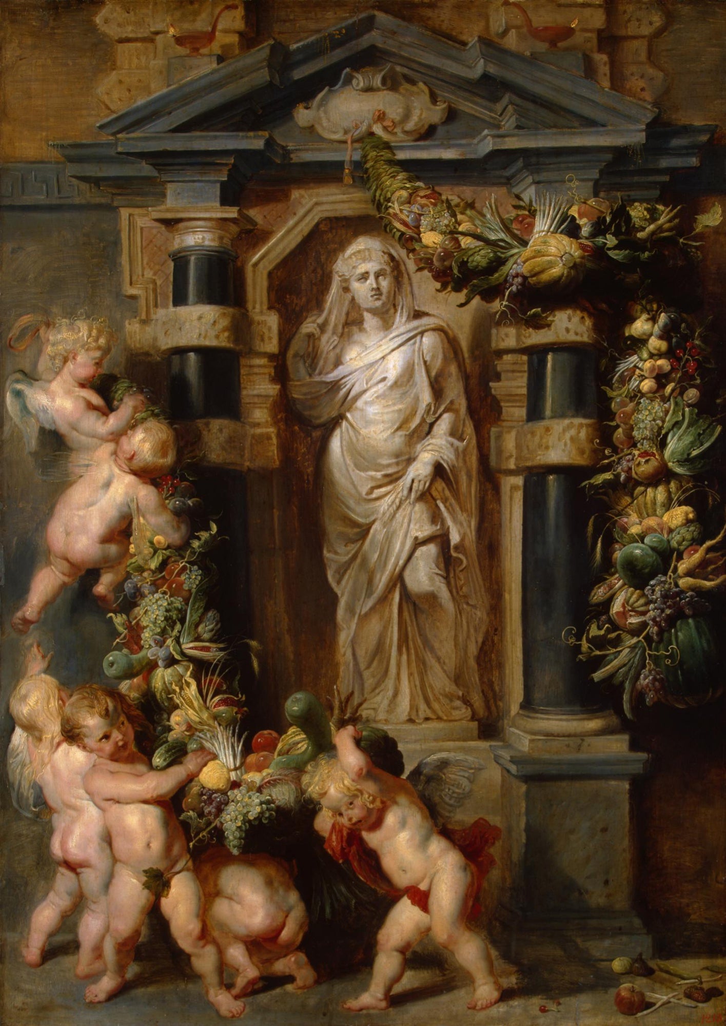 Statue de Cérès - Frans Snyders image 1 copie de tableau peinte à la main