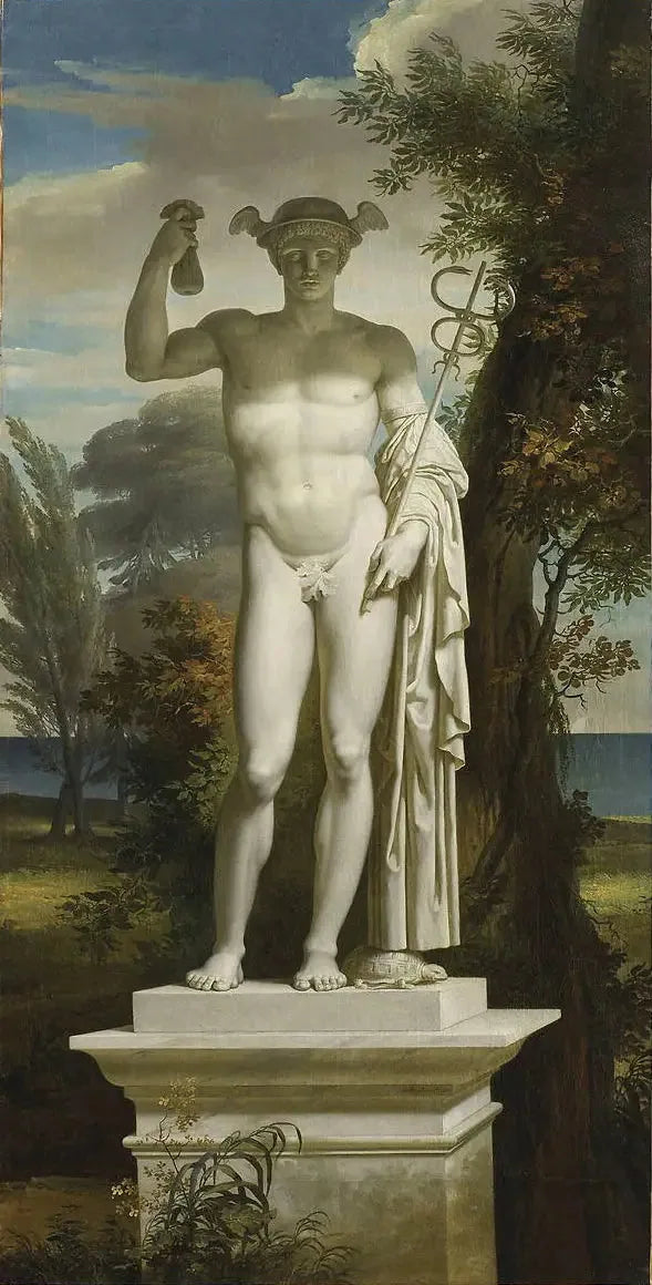 Statue de Mercure - Charles Meynier image 1 copie peinte à la main à l’huile