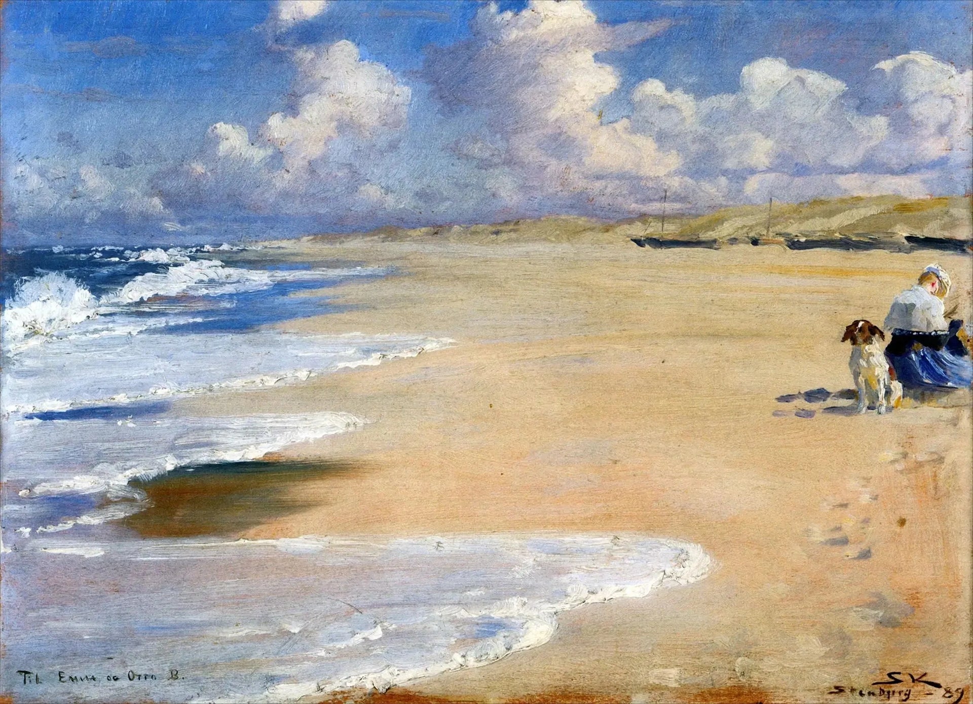 Stenbjerg - Peder Severin Krøyer image 1 reproduction d’œuvre d’art à l’huile