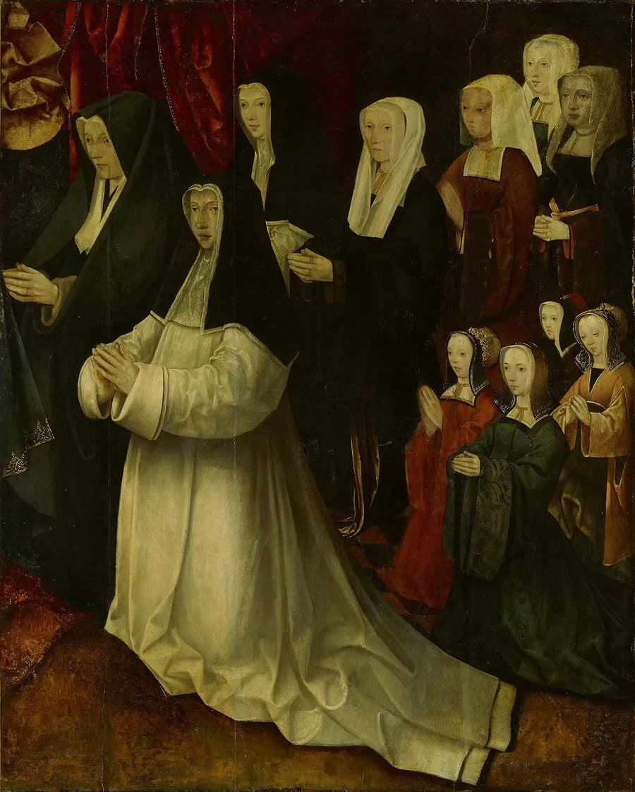 Stichtersportretten familie Korsgen Elbertzen - van der Schelling (rechterdeel) - Jacob Cornelisz van Oostsanen