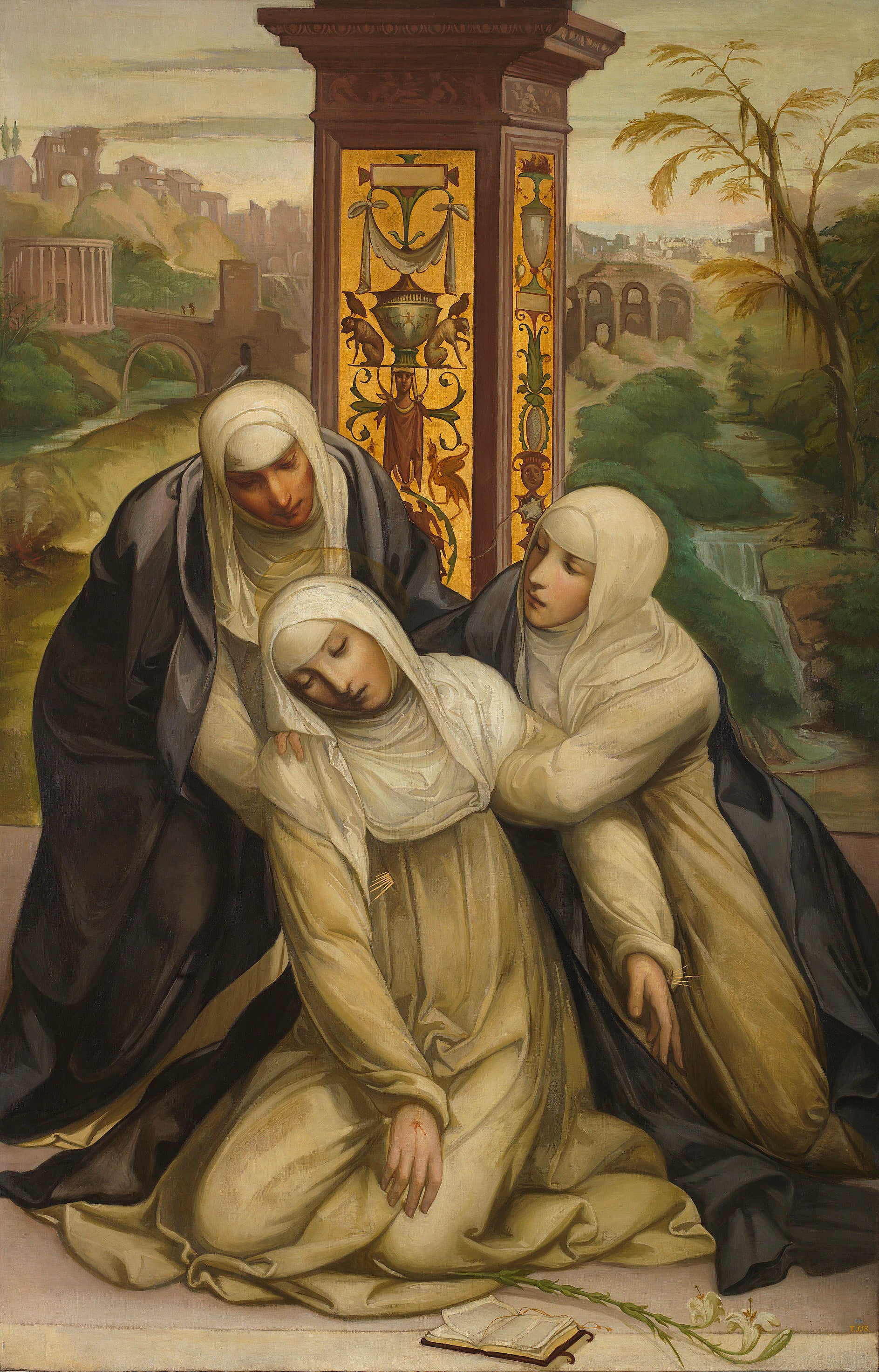 Stigmatisation de Sainte Catherine de Sienne (copie) - Eduardo Rosales