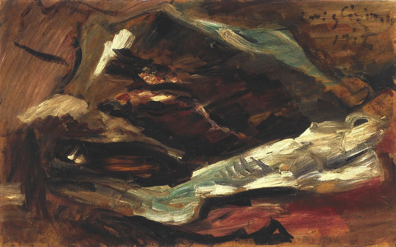 Stillleben mit Fischen - Lovis Corinth