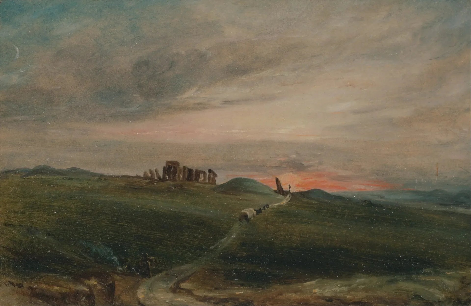 Stonehenge au soleil couchant - John Constable image 1 tableau peint à l’huile sur toile