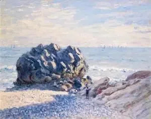 Storr Rock, Lady's Cove, Le Soir - Alfred Sisley image 1 copie de tableau peinte à la main