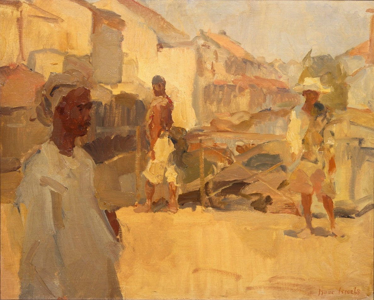 Straatje te Batavia - Isaac Israëls image 1 reproduction de peinture à l’huile