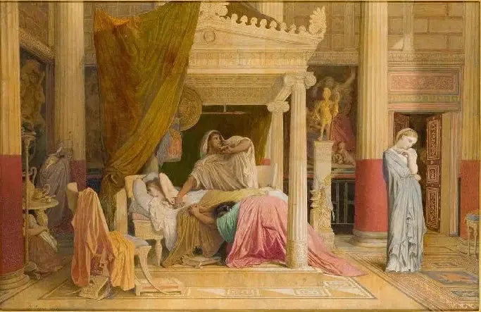 Stratonice et Antiochus - Jean-Auguste-Dominique Ingres image 1 reproduction de peinture à l’huile