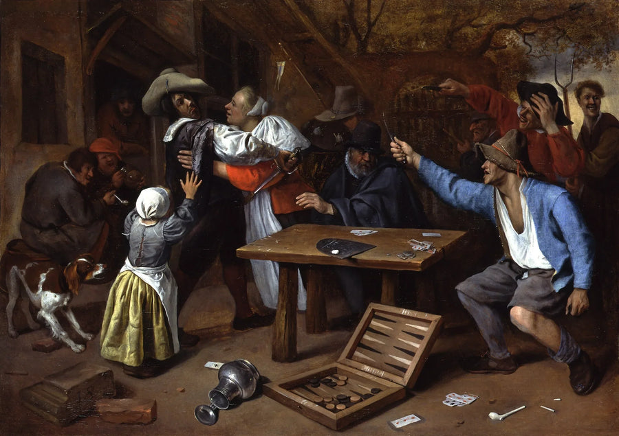 Streit beim Kartenspiel - Jan Steen