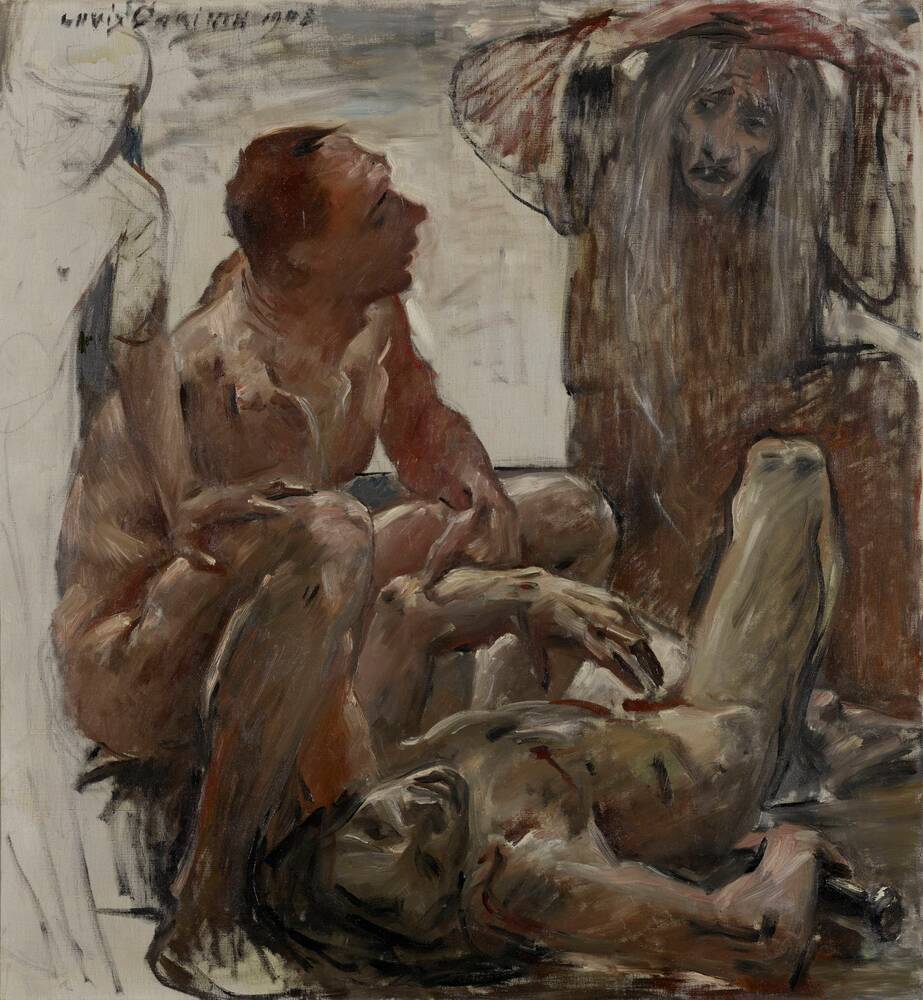 Studie: Die Totenklage - Lovis Corinth image 1 copie de tableau peinte à la main