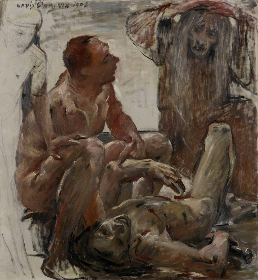 Studie: Die Totenklage - Lovis Corinth
