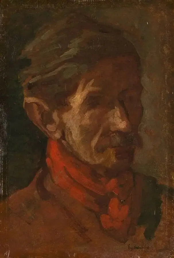 Studiekop van een blinde man - Eugène Delacroix