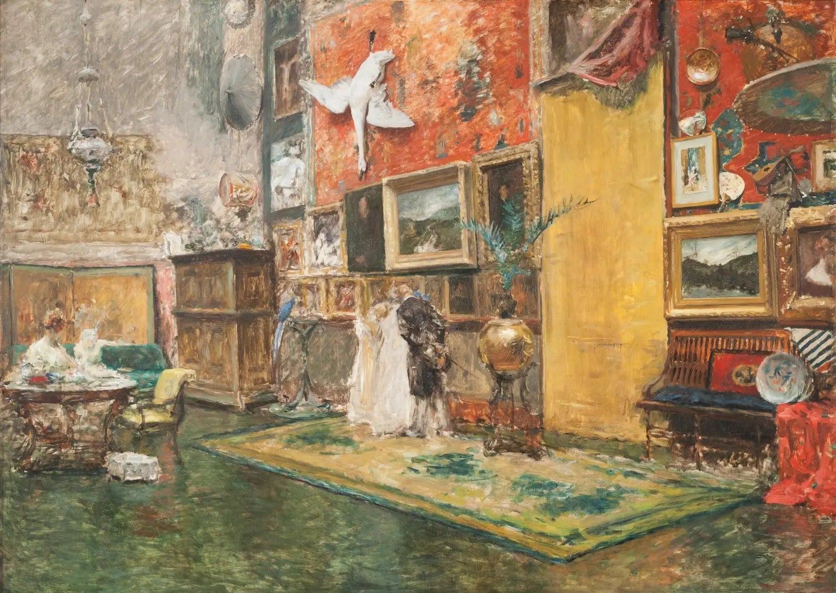 Studio de la Dixième Rue - William Merritt Chase image 1 reproduction de peinture à l’huile