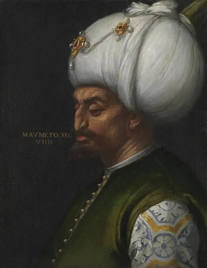 Sultan Mohammed II. (1451 - 1481) - Paul Véronèse image 1 copie peinte à la main à l’huile