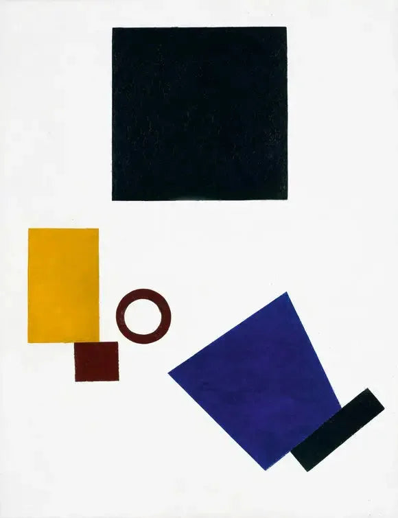 Suprématisme : Autoportrait en deux dimensions - Kazimir Malevich image 1 copie peinte à la main à l’huile