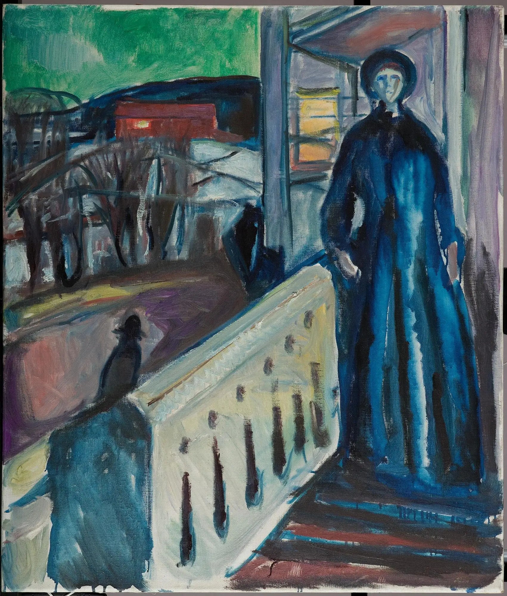 Sur l'escalier de la véranda - Edvard Munch image 1 tableau peint à l’huile sur toile
