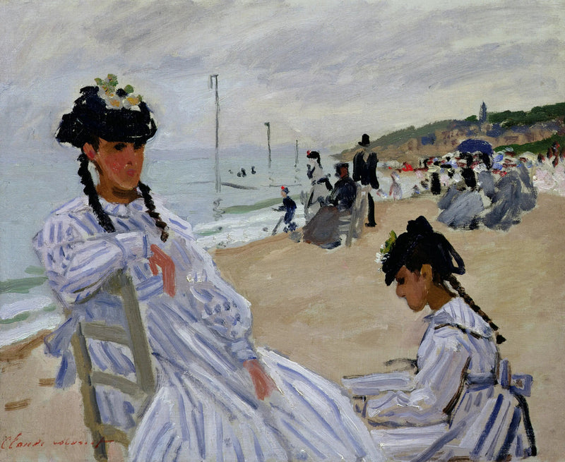Sur la plage à Trouville - Claude Monet