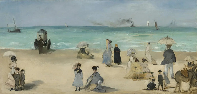 Sur la plage de Boulogne - Édouard Manet
