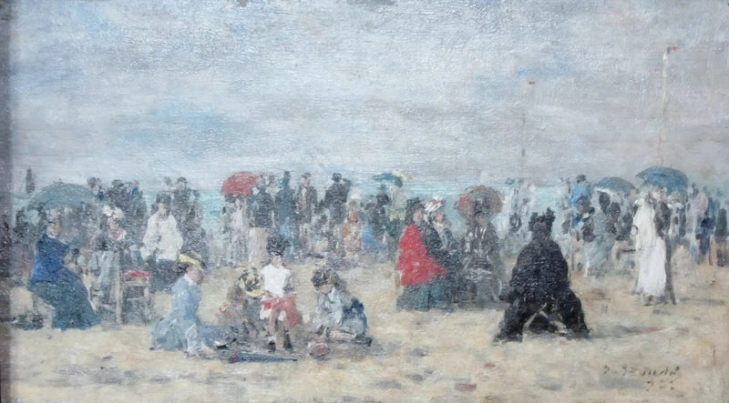Sur la plage de Trouville - Eugène Boudin
