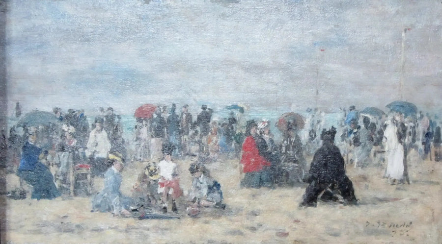 Sur la plage de Trouville - Eugène Boudin