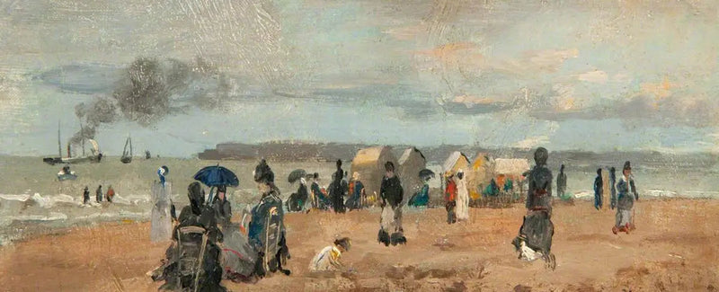 Sur la plage - Eugène Boudin