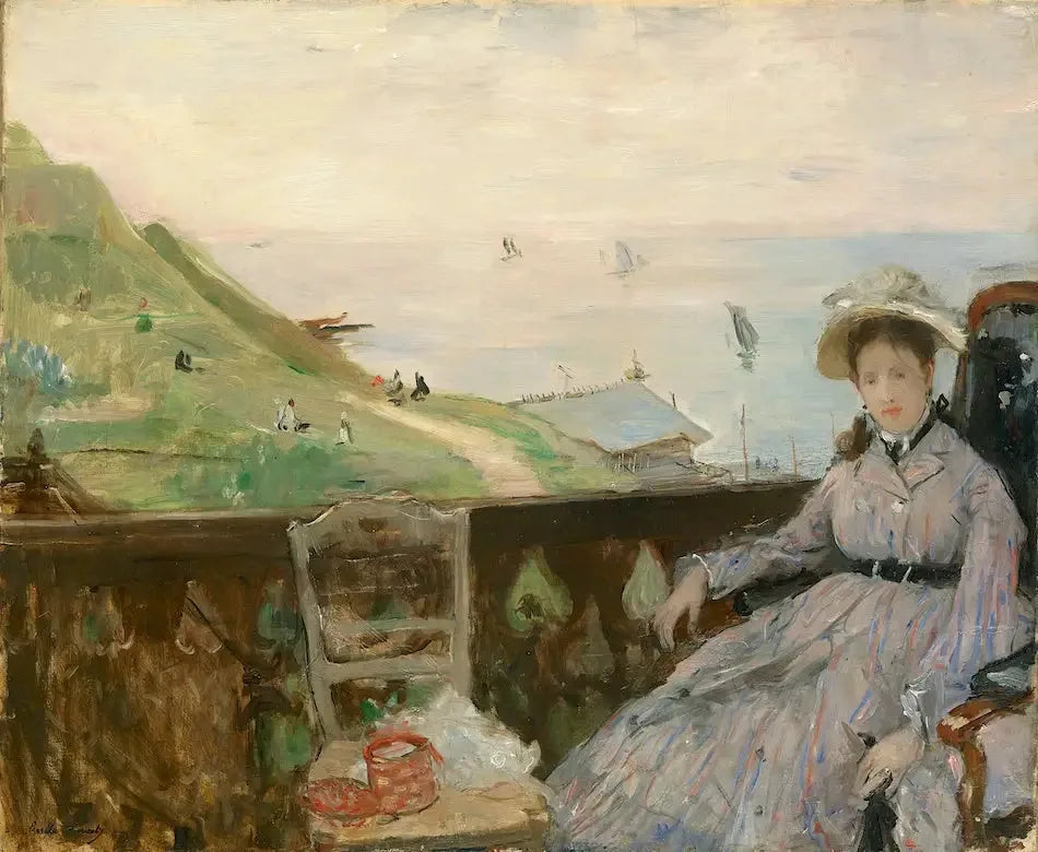 Sur la terrasse - Berthe Morisot image 1 reproduction réalisée par Alpha Reproduction