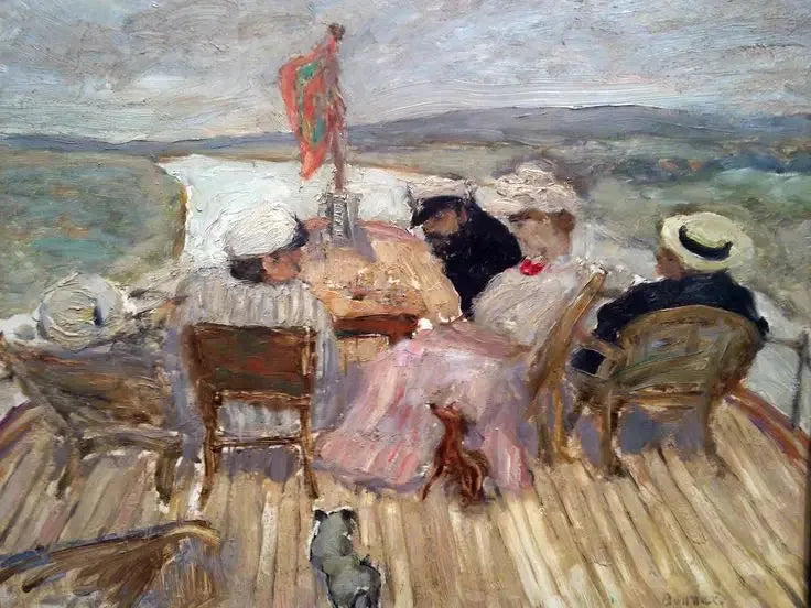 Sur le Yacht - Pierre Bonnard image 1 tableau peint à l’huile sur toile