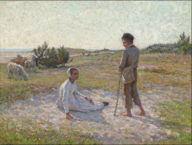Sur les dunes, Étaples - Henri Le Sidaner image 1 reproduction d’œuvre d’art à l’huile