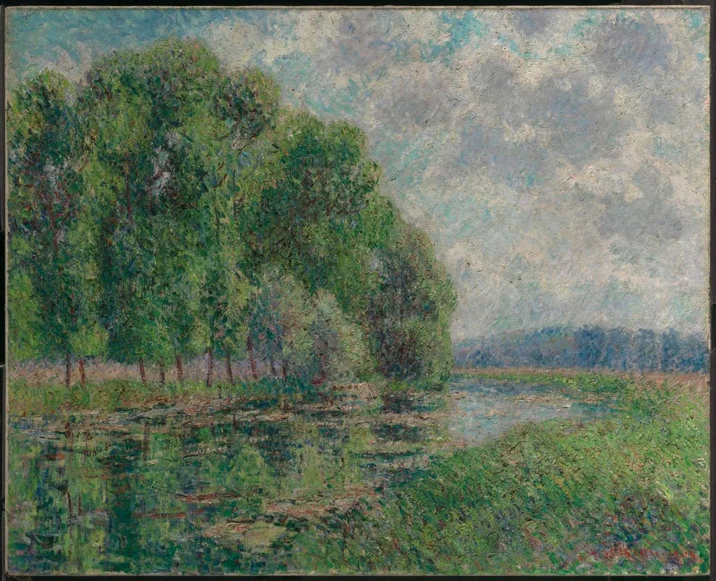 Sur les rives de l'Eure - Gustave Loiseau image 1 reproduction de peinture à l’huile