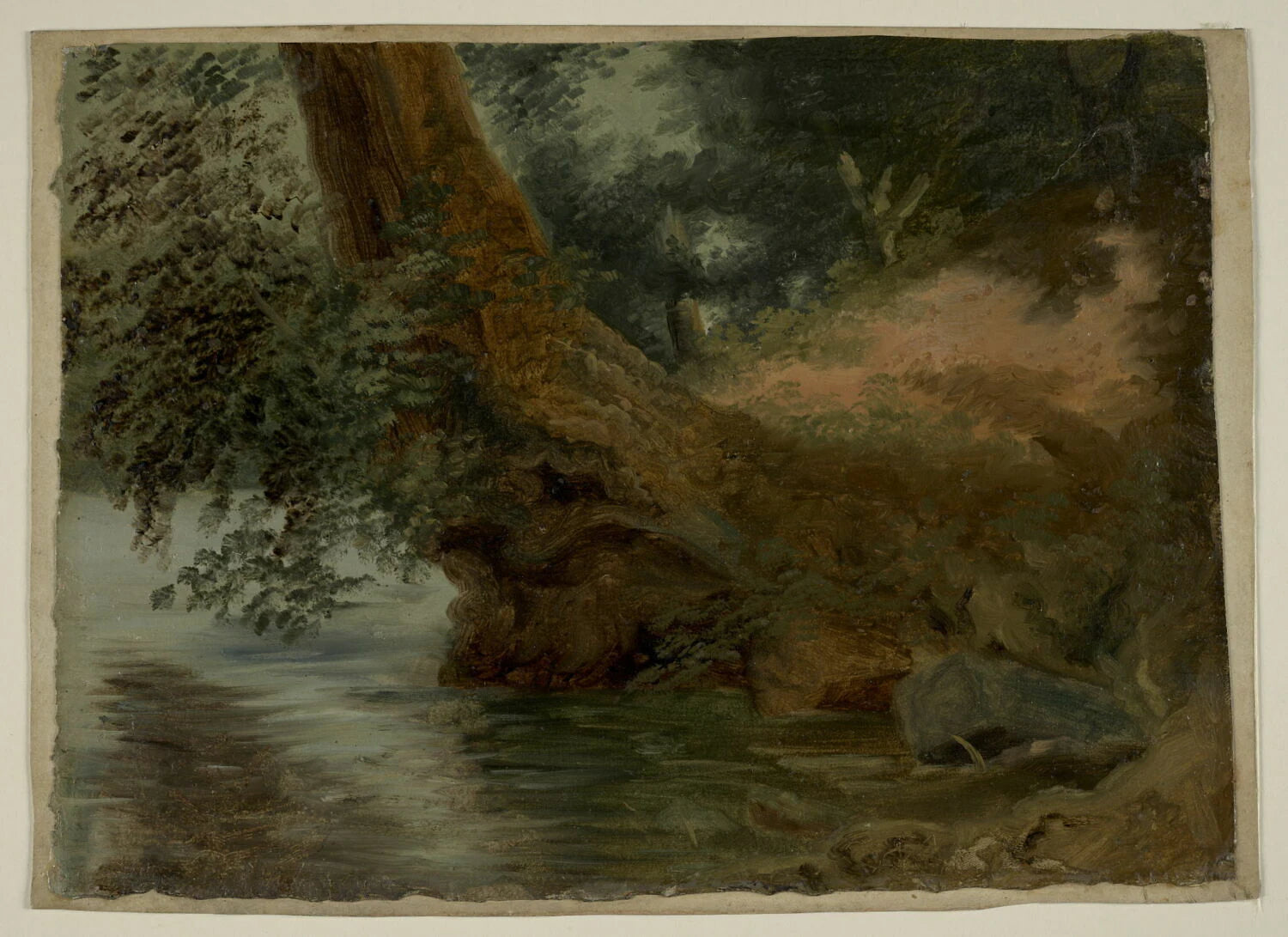 Sur la rive du lac de Nemi - Pierre de Valenciennes