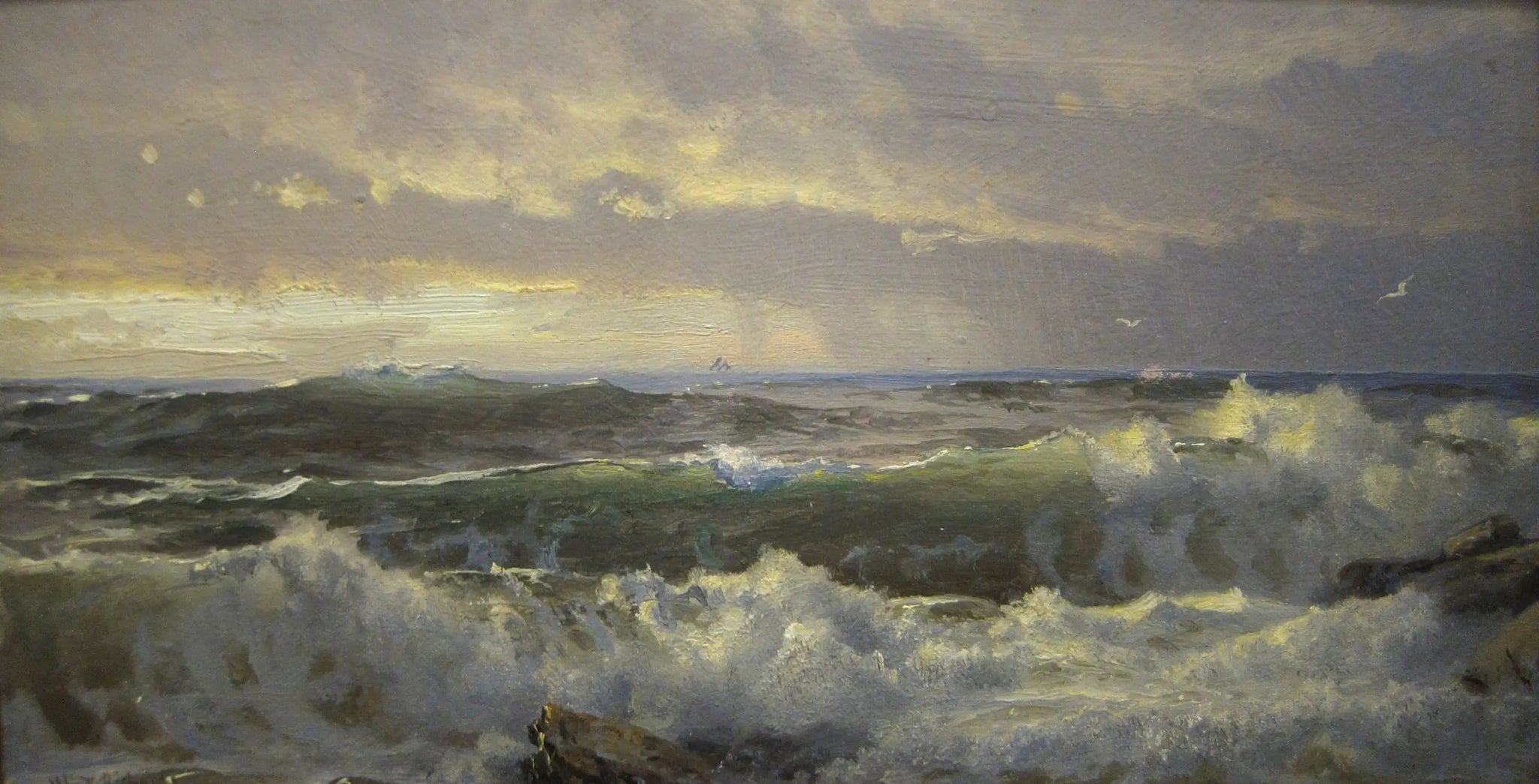 Surf sur les rochers - William Trost Richards image 1 tableau peint à l’huile sur toile