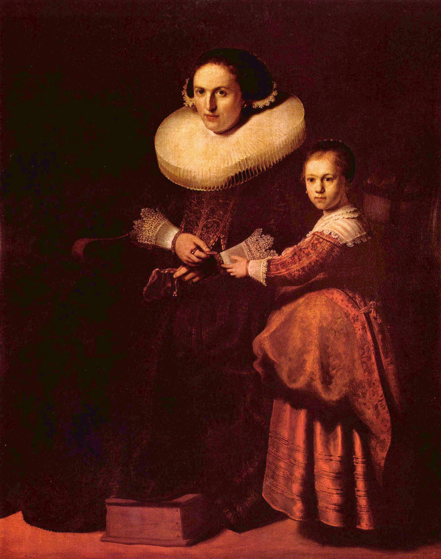Susanna van Collen et sa fille Anna – Rembrandt et atelier