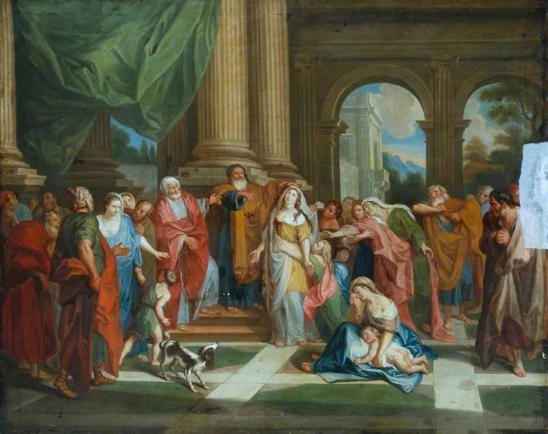 Suzanne accusée par les anciens - Antoine Coypel image 1 copie peinte à la main à l’huile