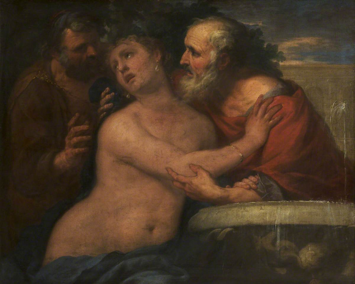 Suzanne et les anciens - Luca Giordano image 1 reproduction de peinture à l’huile