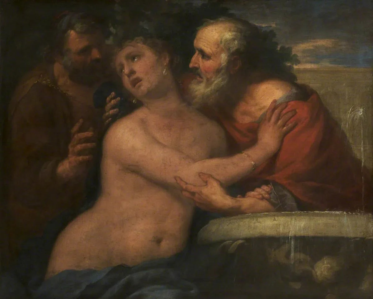 Suzanne et les anciens - Luca Giordano image 1 reproduction de peinture à l’huile
