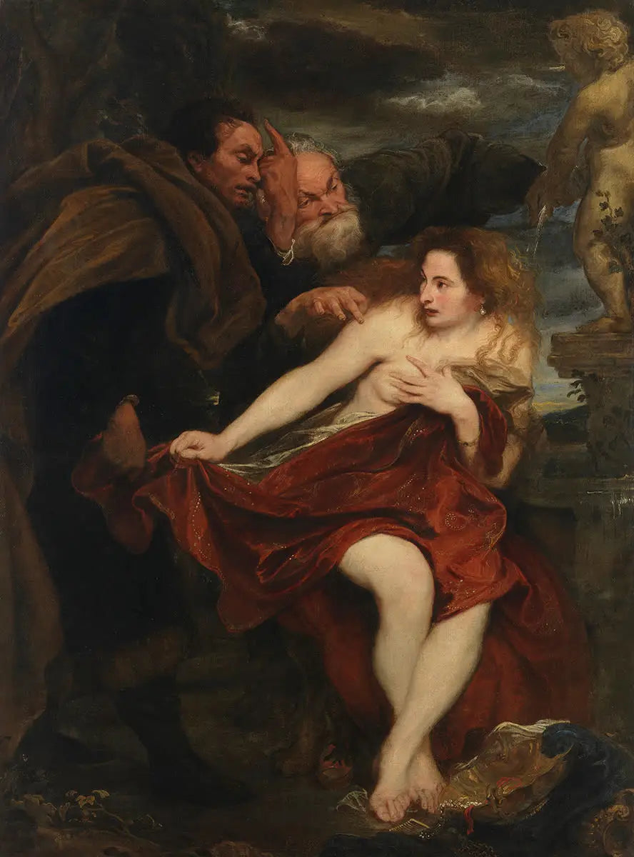 Suzanne et les vieillards - Antoine van Dyck image 1 copie peinte à la main à l’huile
