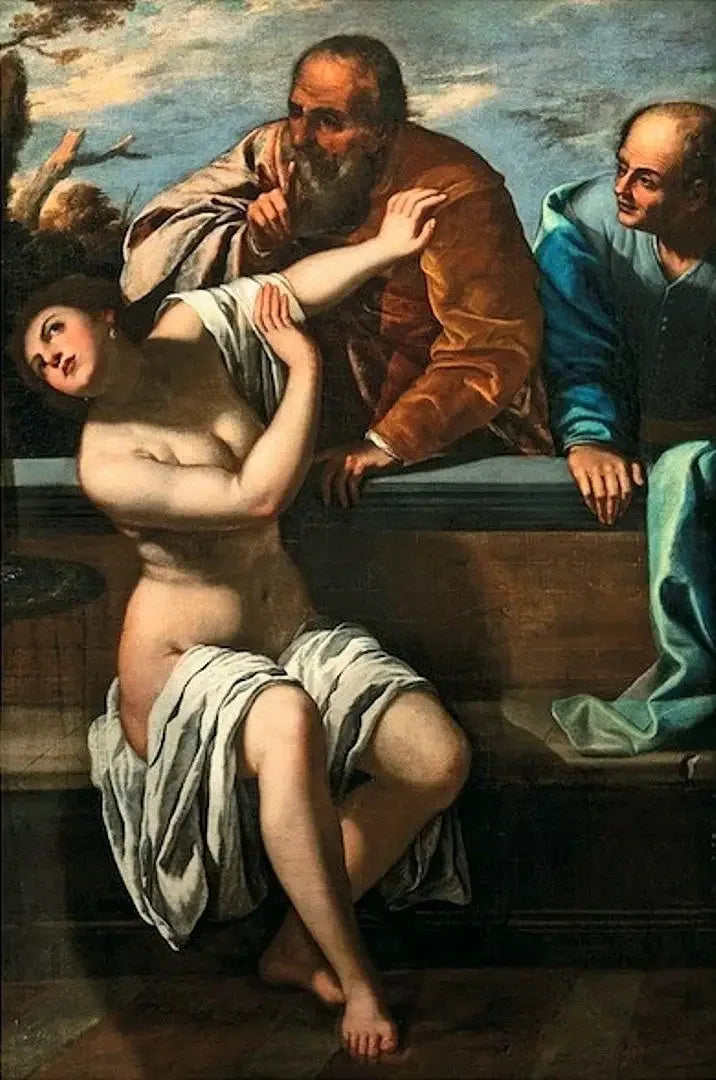 Suzanne et les vieillards - Artemisia Gentileschi image 1 reproduction de peinture à l’huile