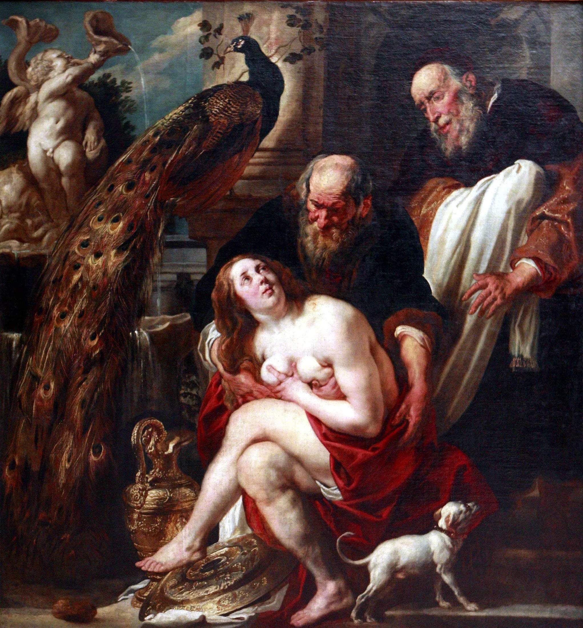 Suzanne et les vieillards (Daniel 13:1-63) - Jacob Jordaens image 1 copie de tableau peinte à la main