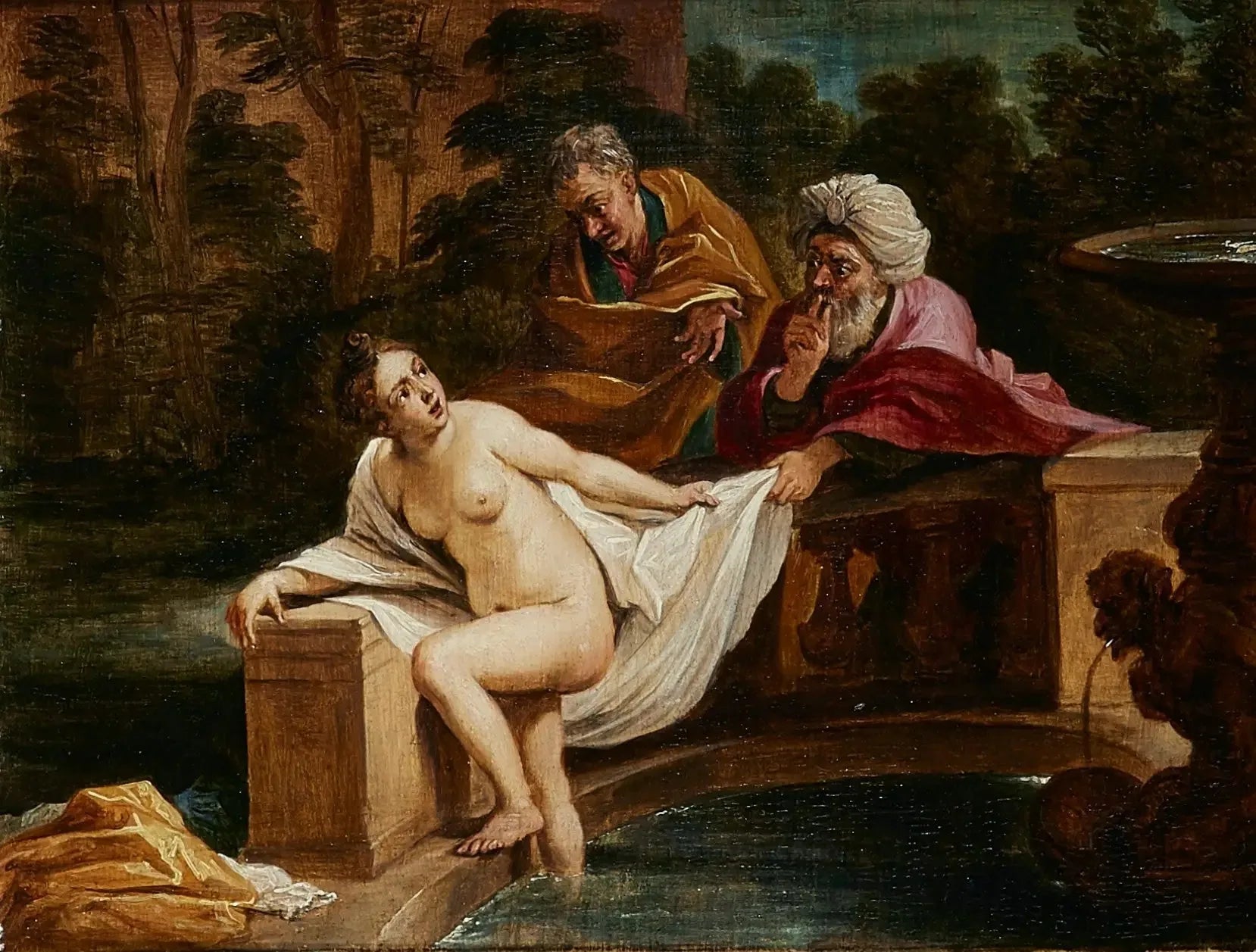 Suzanne et les vieillards - David Teniers le Jeune image 1 reproduction réalisée par Alpha Reproduction