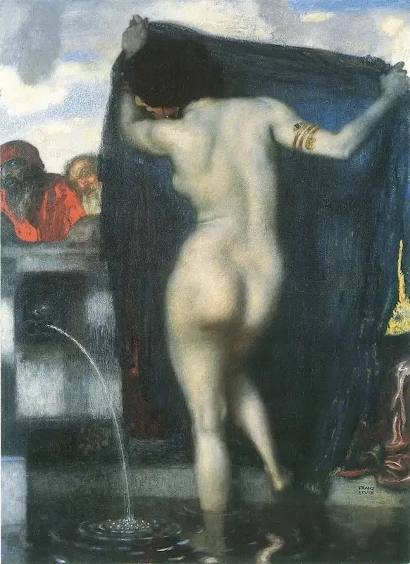 Suzanne et les Vieillards - Franz Von Stuck image 1 tableau peint à l’huile sur toile