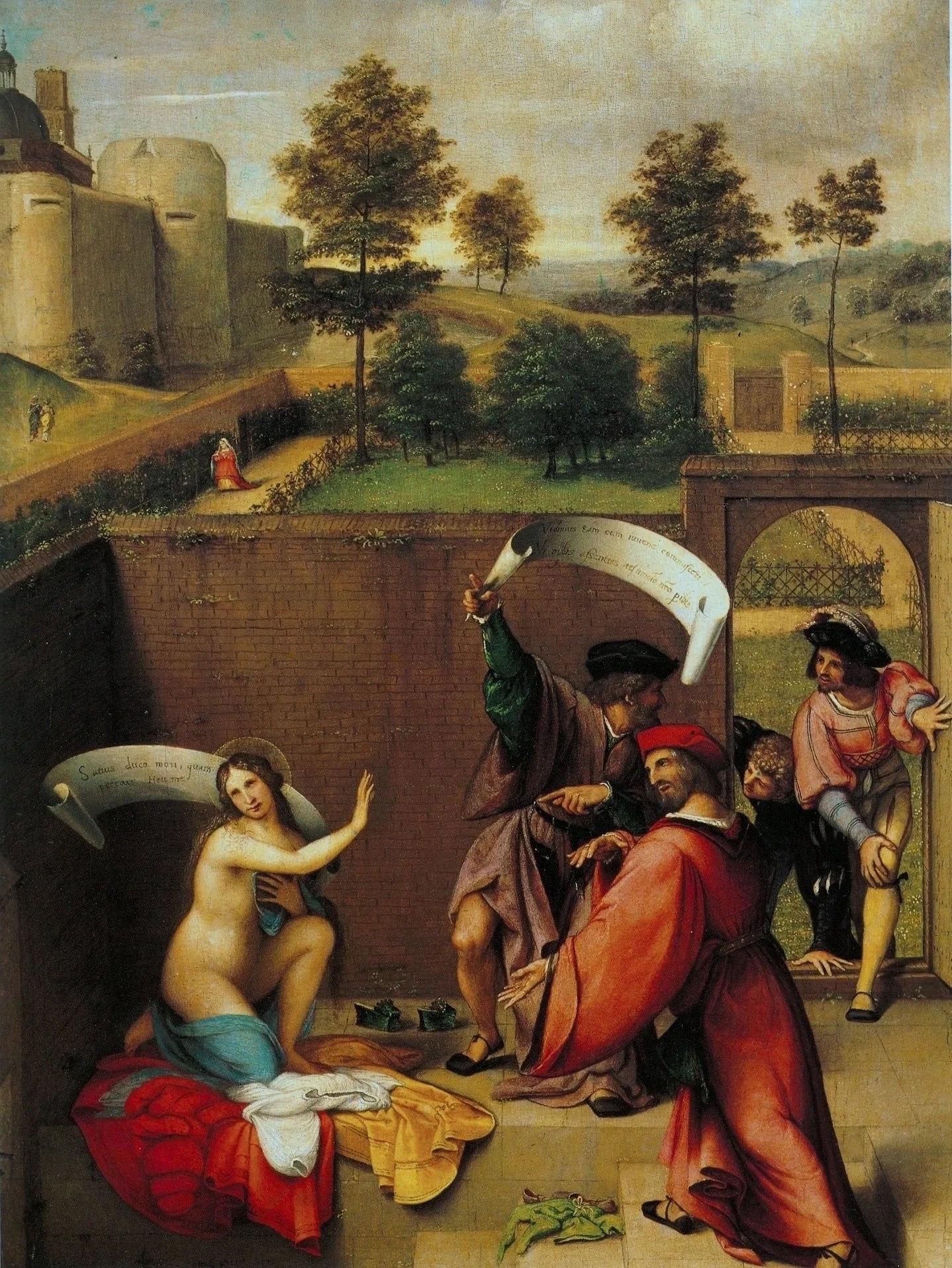 Suzanne et les vieillards - Lorenzo Lotto image 1 reproduction réalisée par Alpha Reproduction